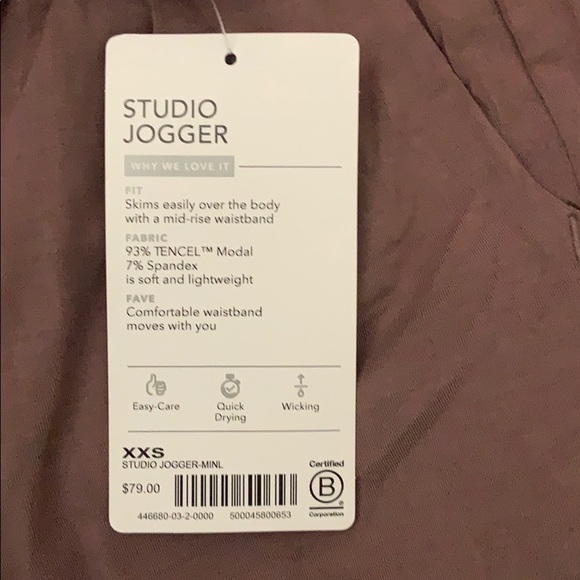 ATHLETA Studio Jogger Mineral Brown NWT - Picture 3 of 6